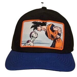 DragonBall Z Toei Animation Black and Blue Cap Anime Goku Frieza Snap Back
